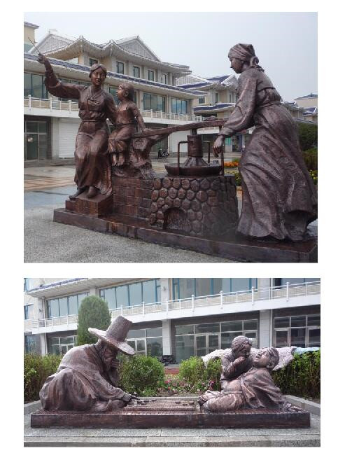 朝鲜文化锻铜雕塑