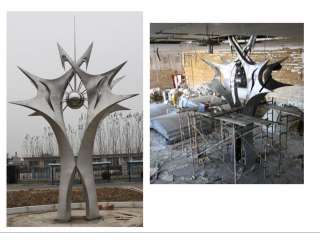 沈阳汪家白钢雕塑