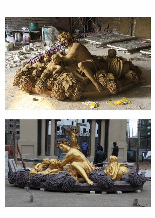 四平九洲地产铸铁雕塑