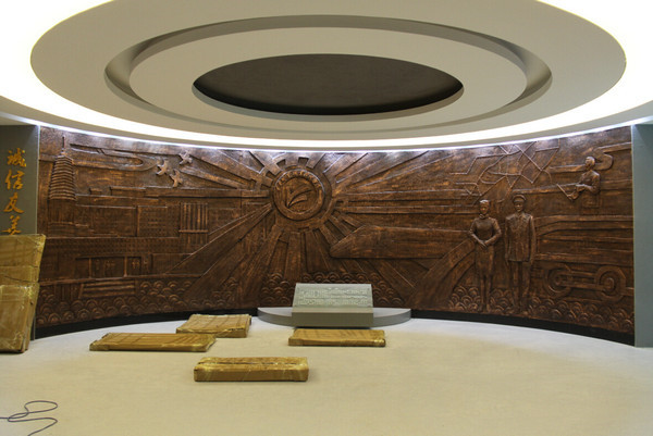 锦州铁路技术学校浮雕墙