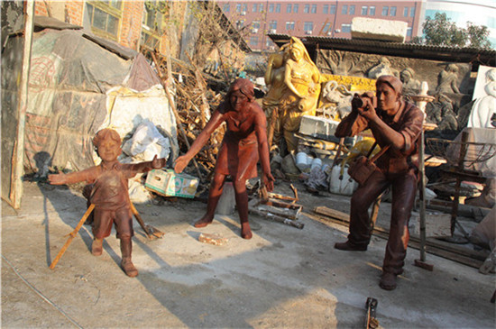 广场小品铸铜雕塑