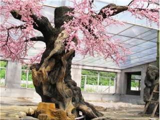 山水景色水泥雕塑