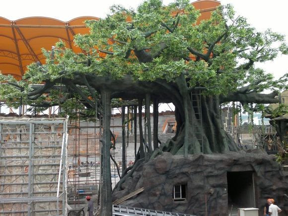 景区水泥假树雕塑