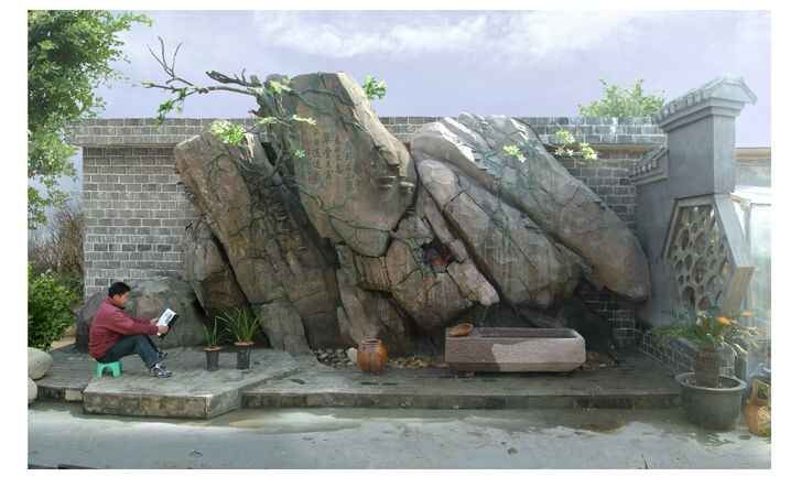 景观水泥仿石雕塑