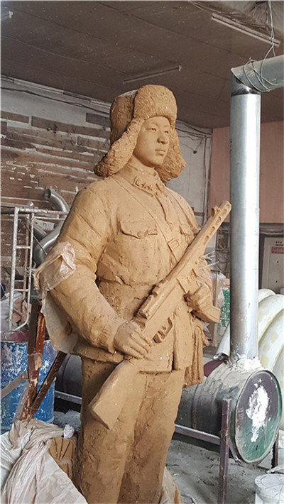 泥稿大样雕塑 