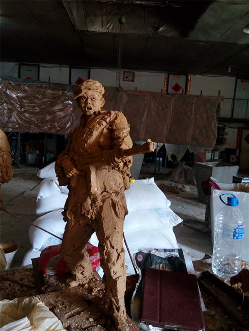 泥稿大样雕塑 